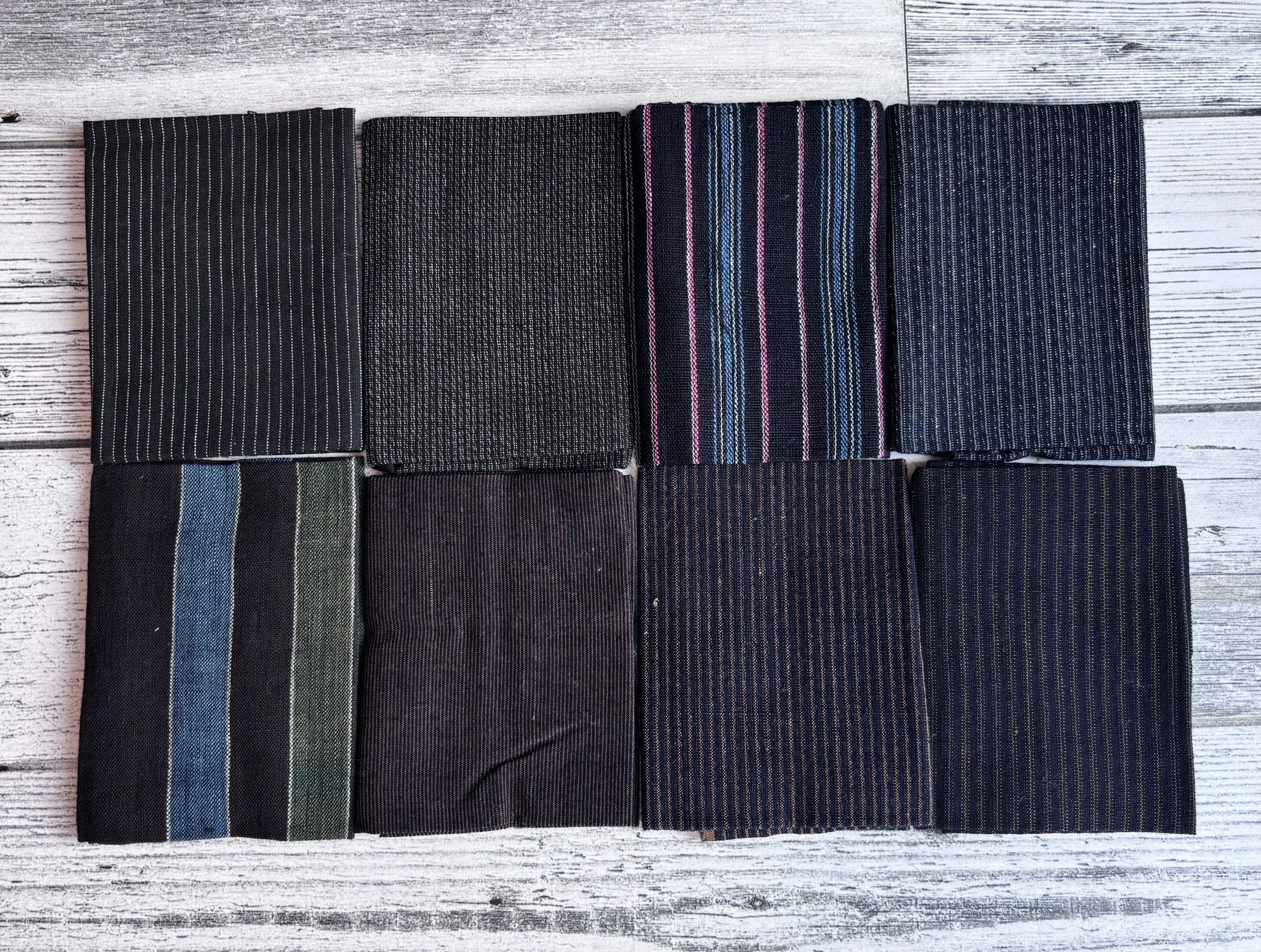 NEW Vintage Japanese textiles pack - small kasuri, large or colour